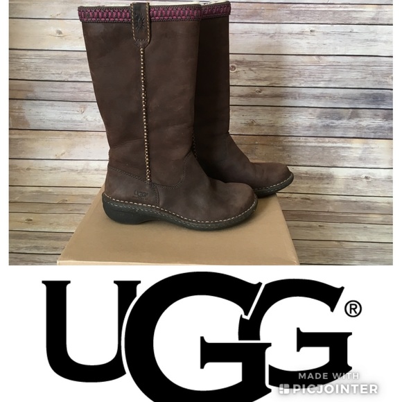 UGG Swell Nubuck Leather Boots - Picture 1 of 8